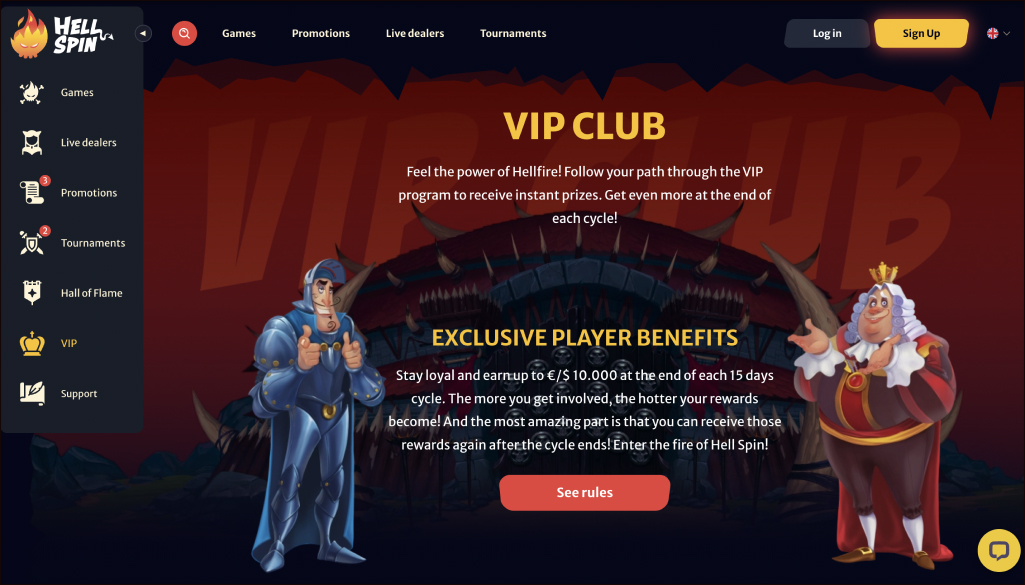 Hell Spin VIP Club