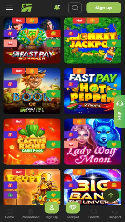 Fastpay casino games mobile
