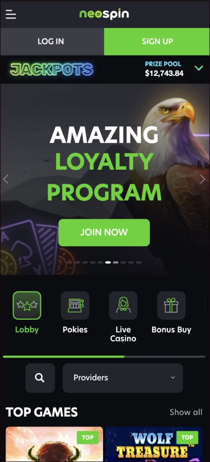 Neospin Casino App & Mobile