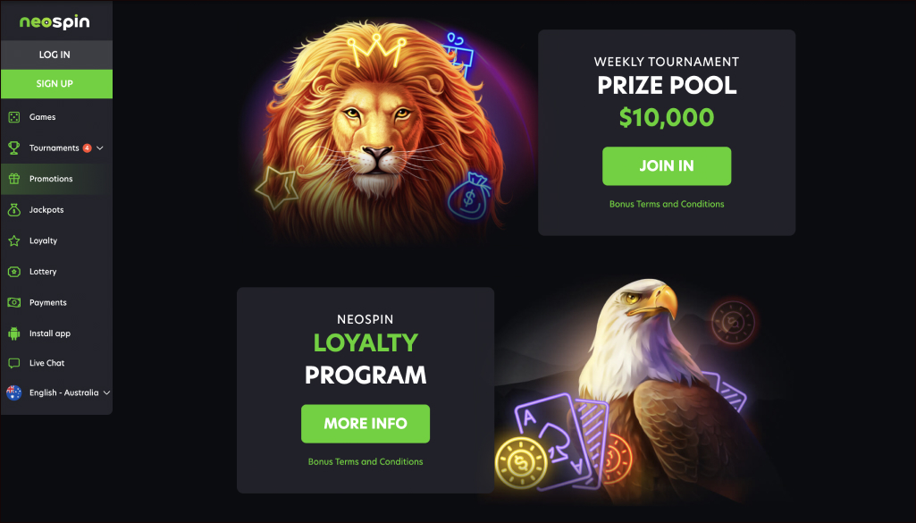 Neospin Casino Bonuses and Promotions