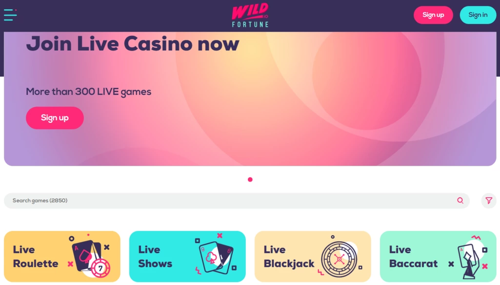 Wild Fortune casino site
