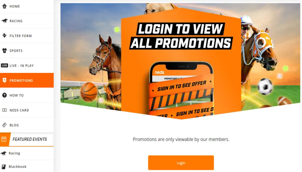 Neds Promotions & Neds Betting Offers