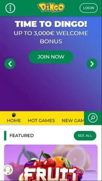 Dingo Casino Site Mobile